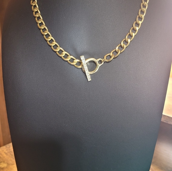 mam262 Jewelry - Gold Chunky Chain Link Necklace